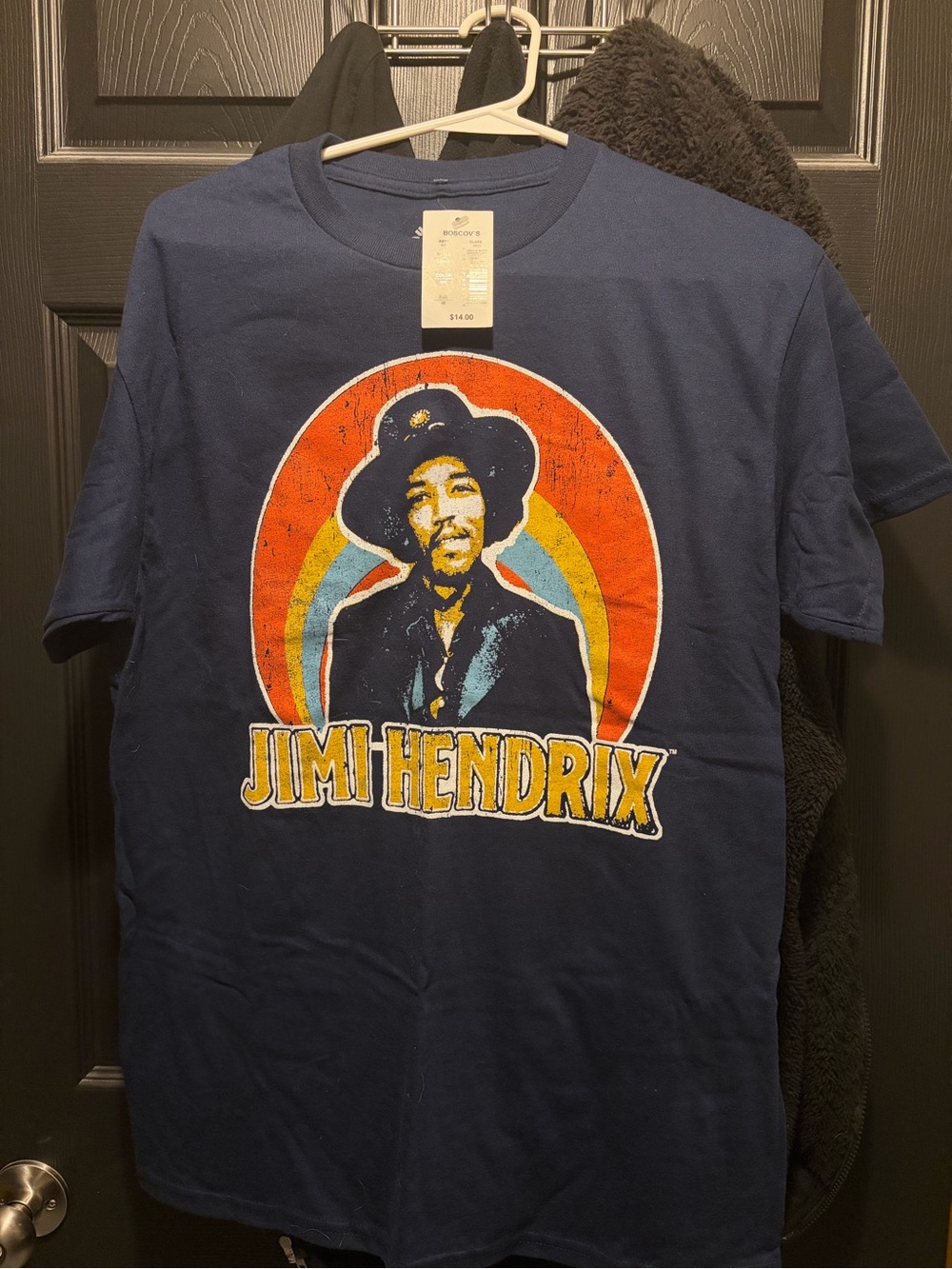 Men's Navy Graphic Band Tee - Jimi Hendrix